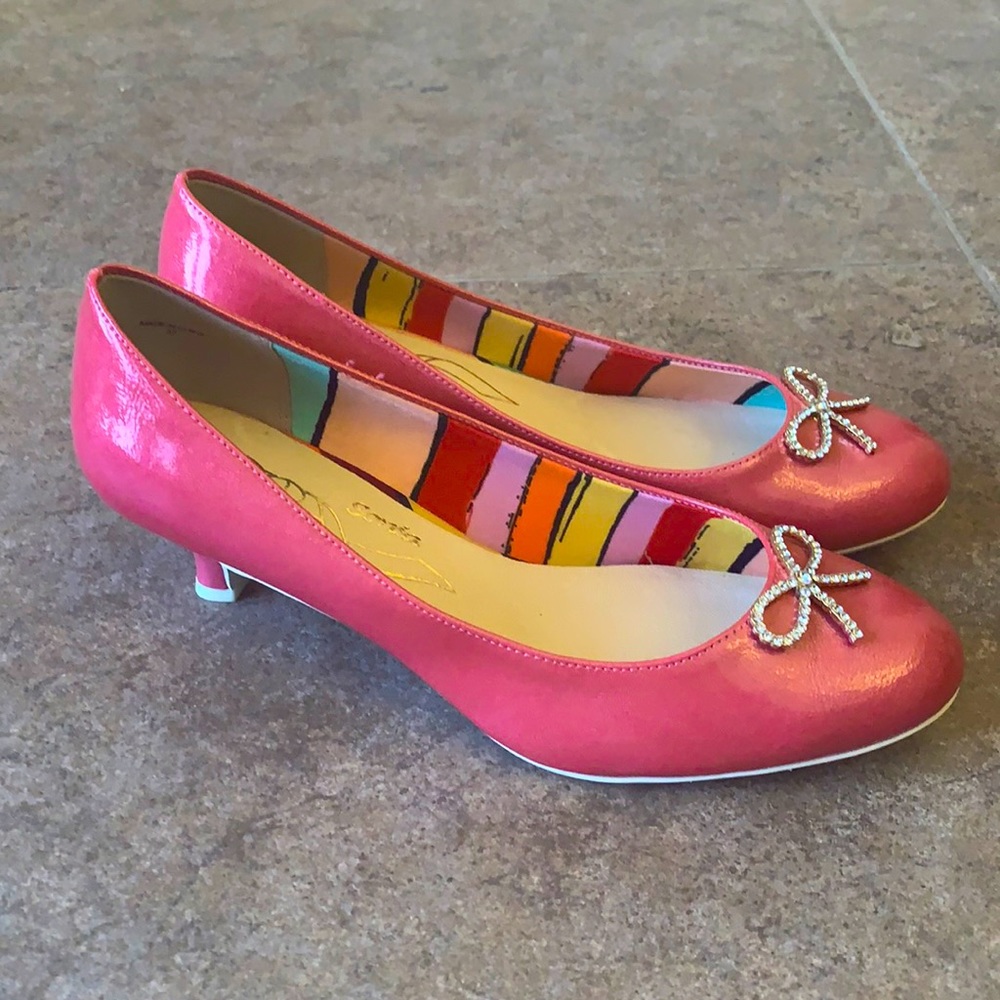 New coral dress shoes